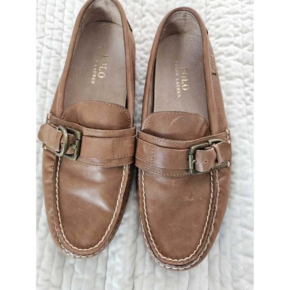 Polo Whiteley So Drv Leather Quiet Luxury Preppy Academia Boat Shoes Mens Sz 8.5